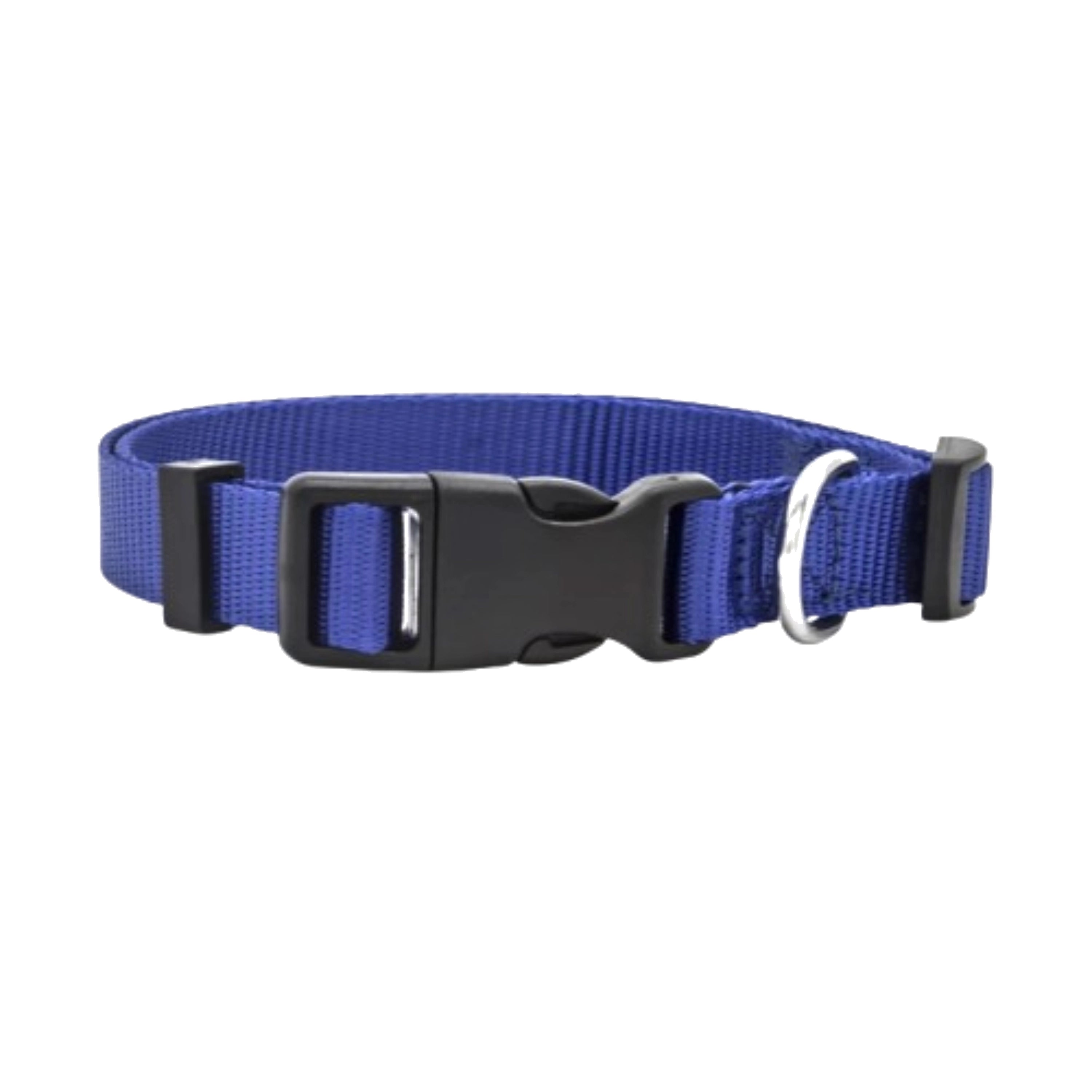 Adjustable Nylon Pet Collar with Quick-Release Buckle for Dogs and Cats