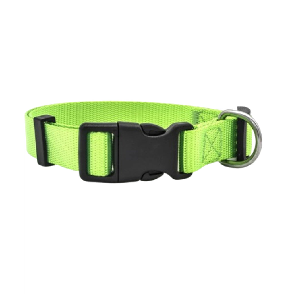 Adjustable Nylon Pet Collar with Quick-Release Buckle for Dogs and Cats