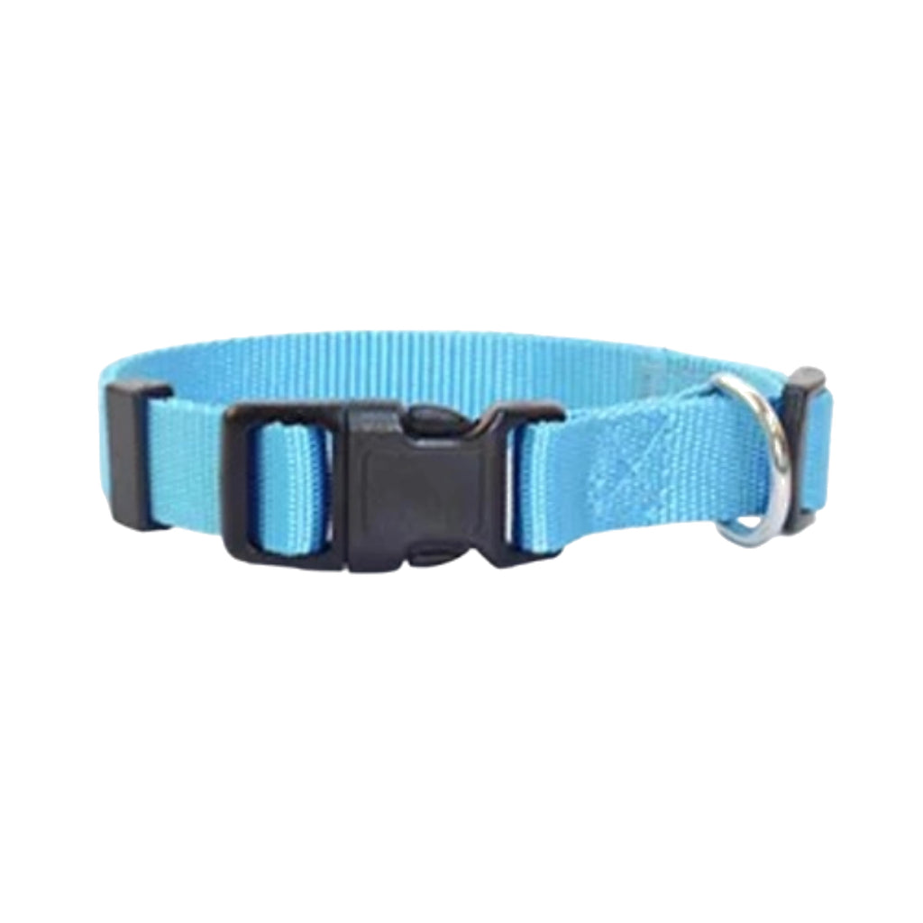 Adjustable Nylon Pet Collar with Quick-Release Buckle for Dogs and Cats