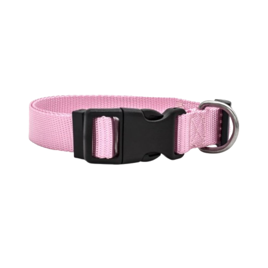 Adjustable Nylon Pet Collar with Quick-Release Buckle for Dogs and Cats