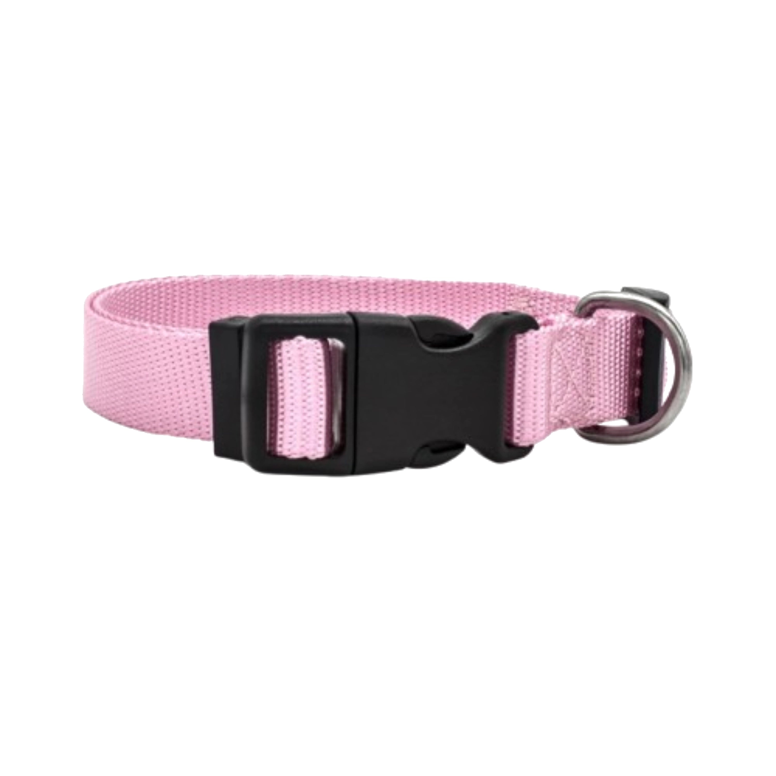 Adjustable Nylon Pet Collar with Quick-Release Buckle for Dogs and Cats