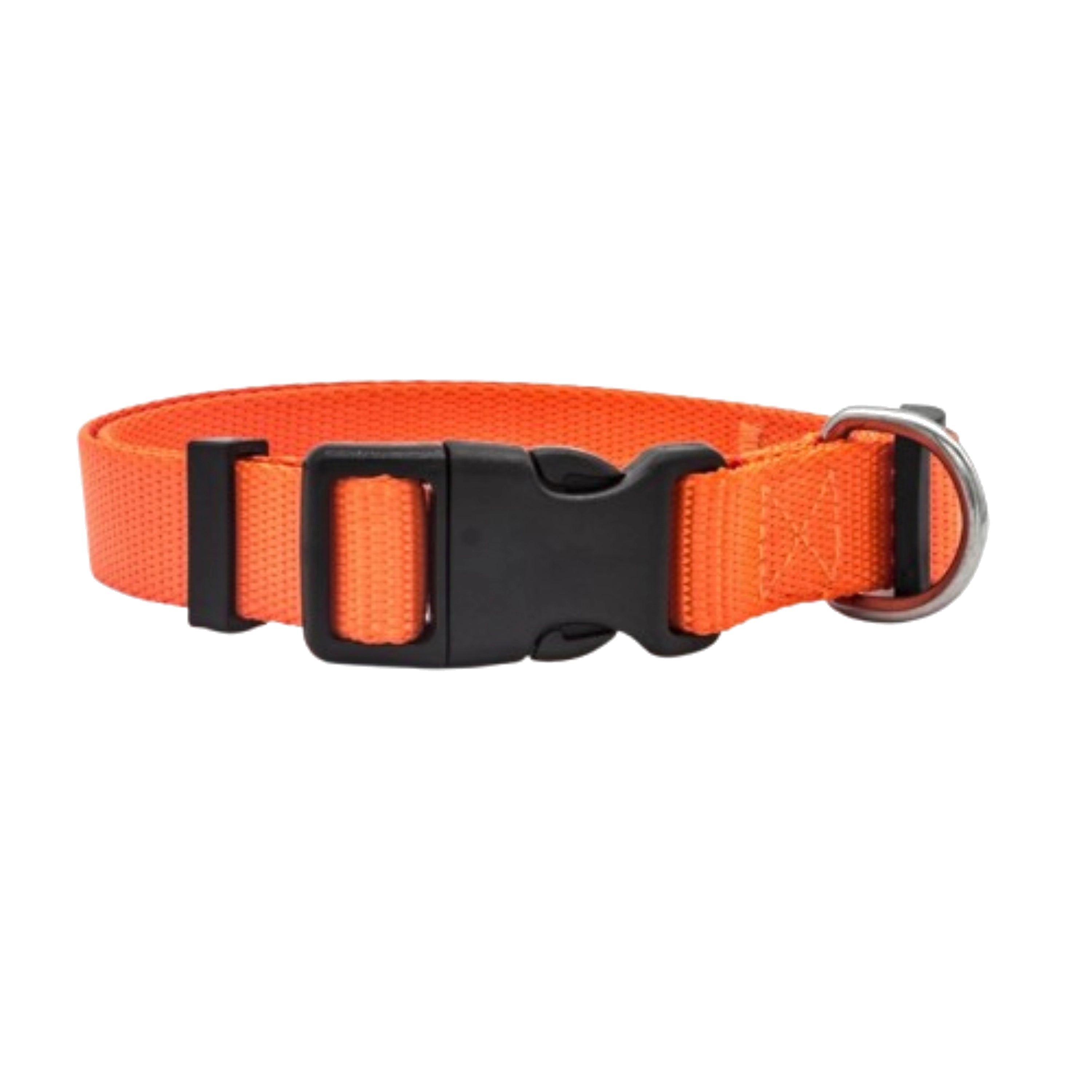 Adjustable Nylon Pet Collar with Quick-Release Buckle for Dogs and Cats