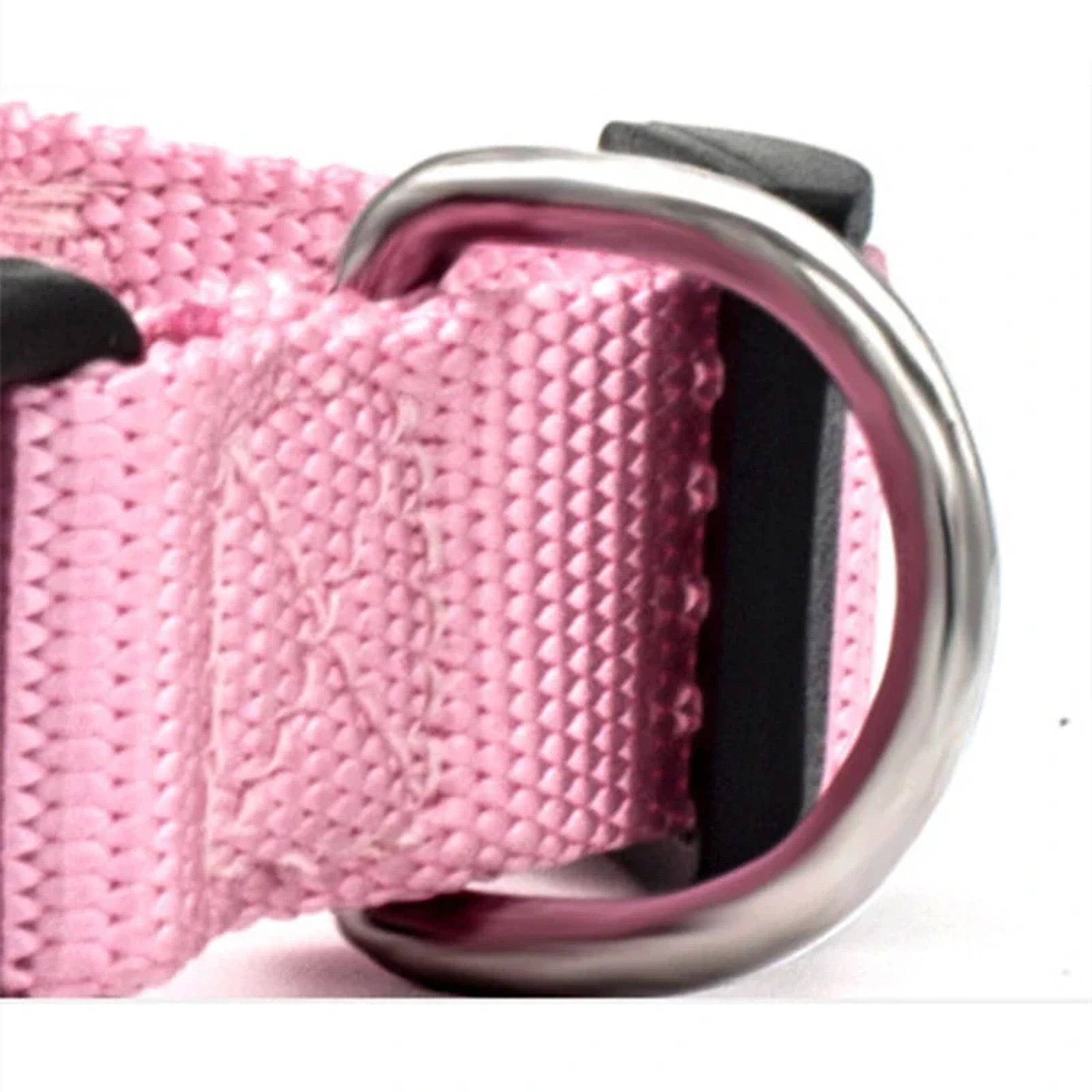 Adjustable Nylon Pet Collar with Quick-Release Buckle for Dogs and Cats