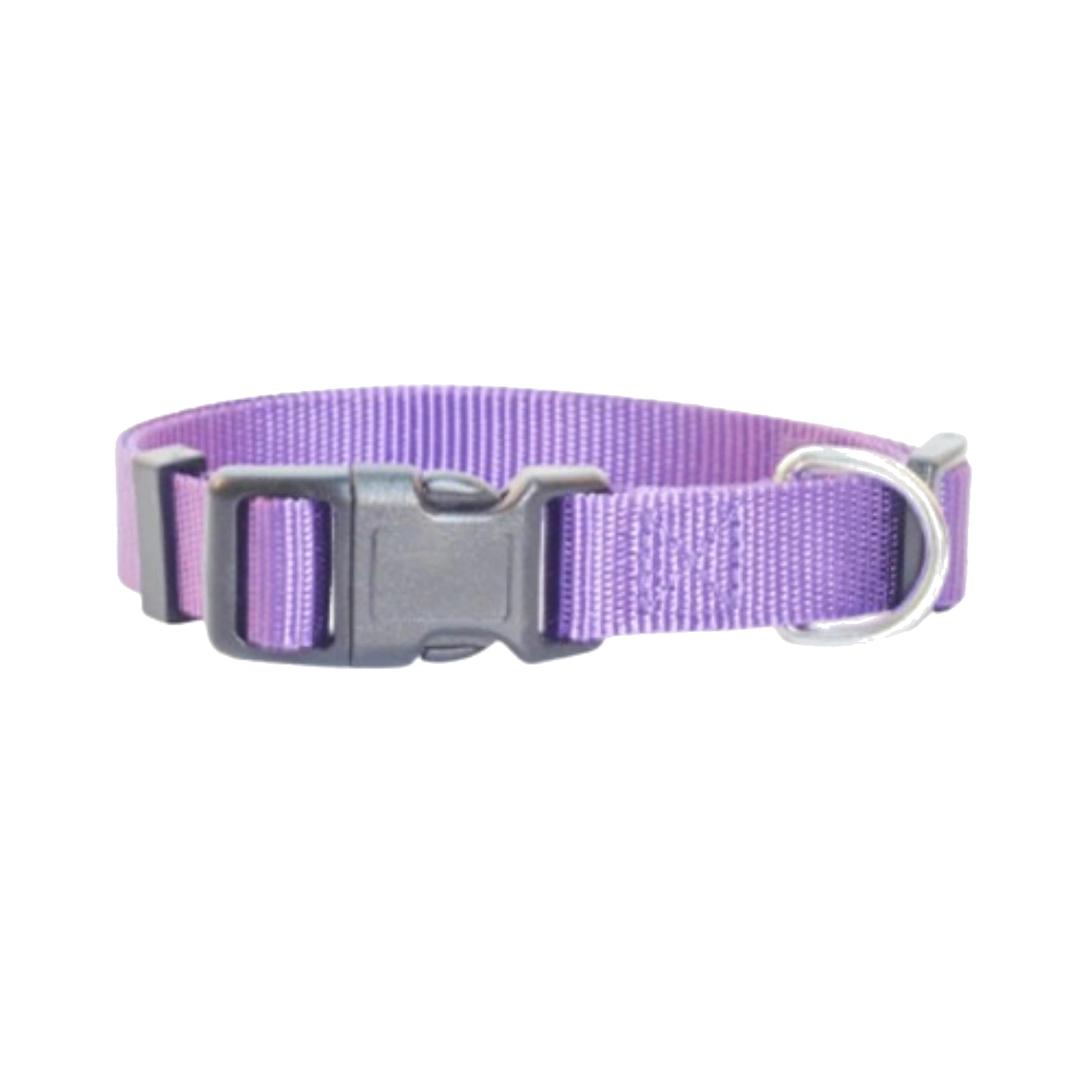 Adjustable Nylon Pet Collar with Quick-Release Buckle for Dogs and Cats
