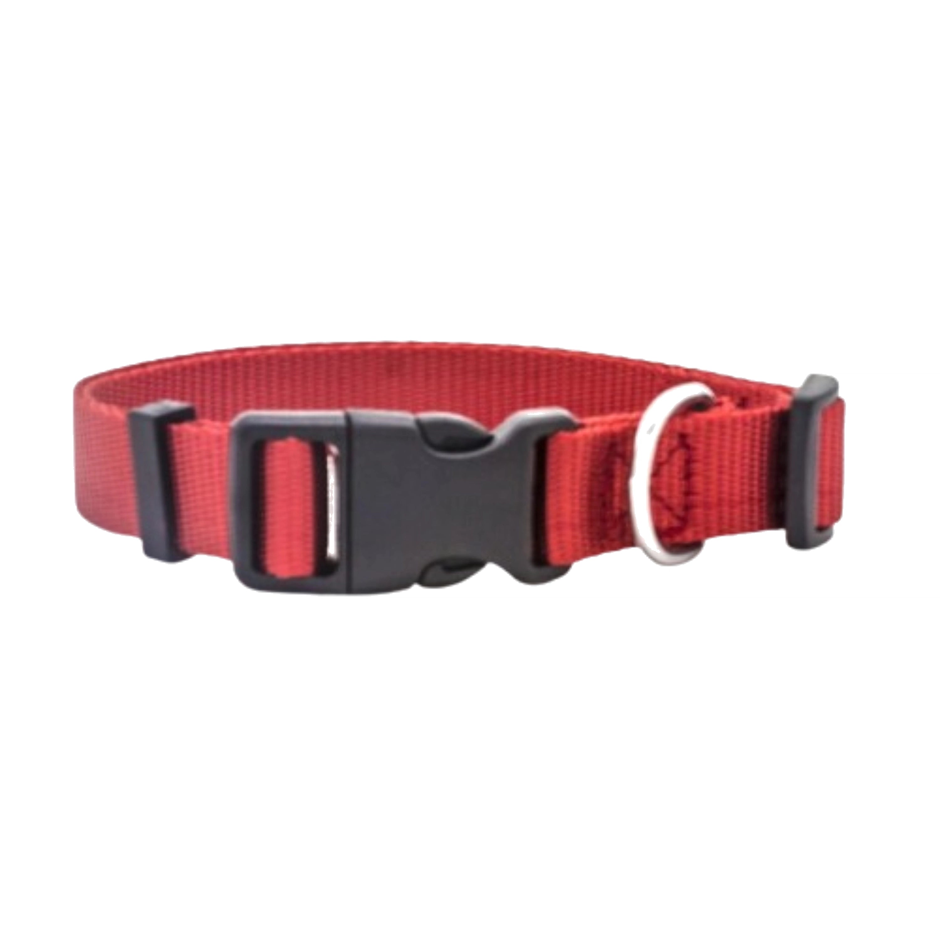 Adjustable Nylon Pet Collar with Quick-Release Buckle for Dogs and Cats
