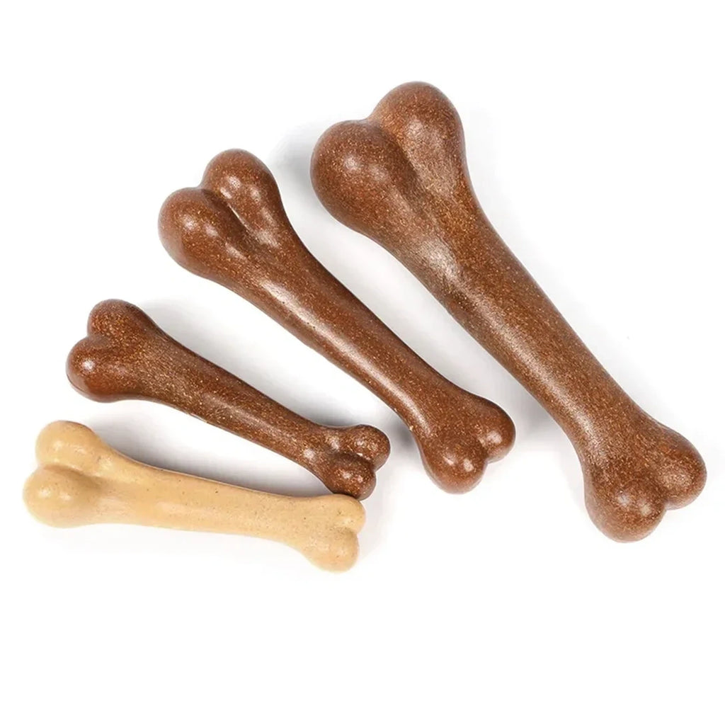 Bone-Shaped Dog Chew Toy for Supervised Play
