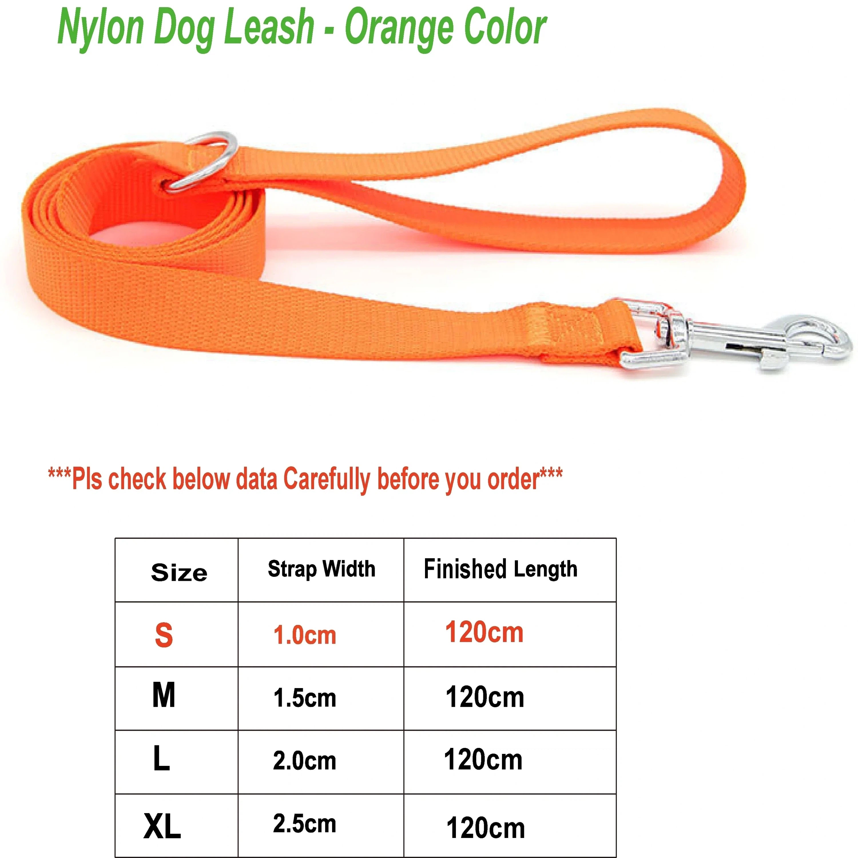 Nylon Dog Leash with Clip and Loop Handle