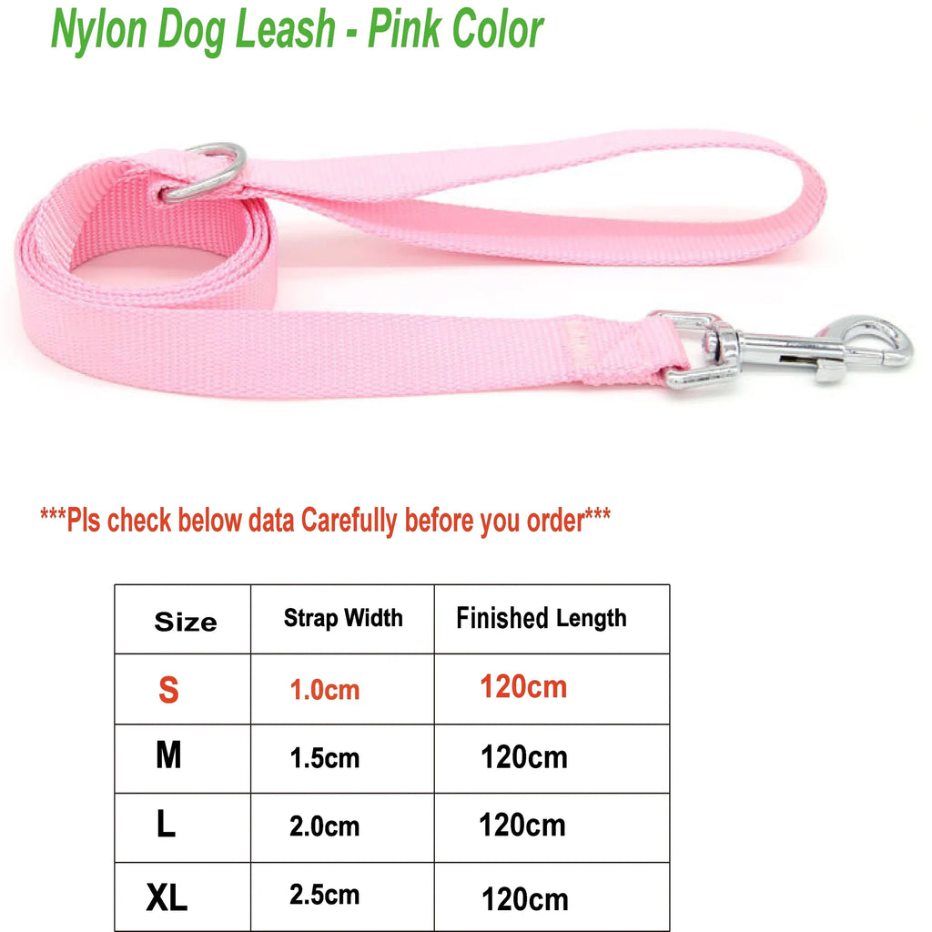 Nylon Dog Leash with Clip and Loop Handle