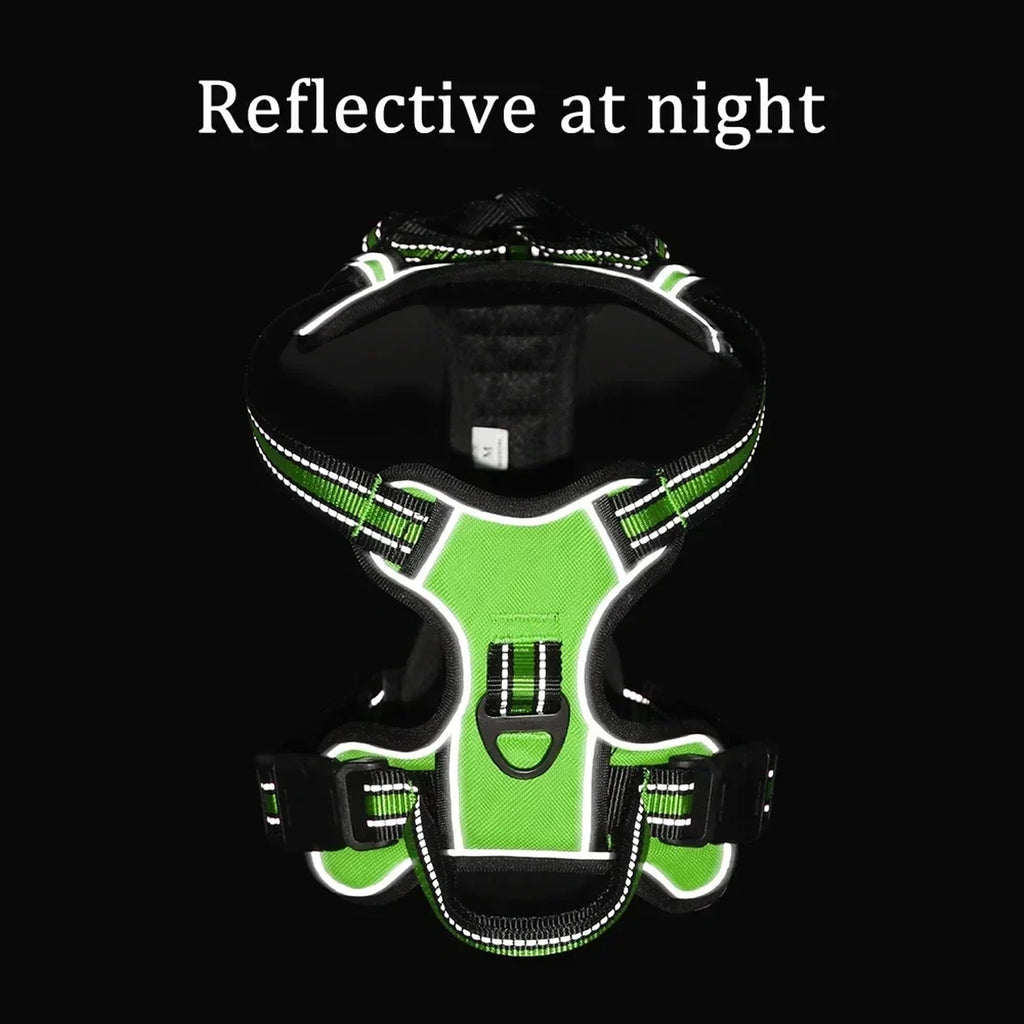 Reflective Adjustable Dog Harness with Quick-Release Buckles